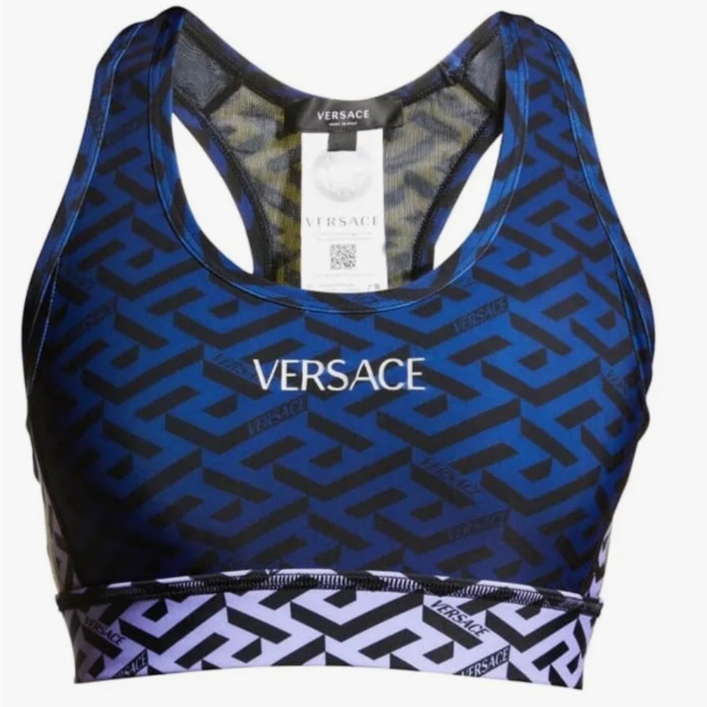 VersaceGreca Racerback Sports Bra size Large NWT